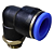 União Pneumático Cotovelo 90° 12mm x 1/4" Macho e Fêmea - Imagem 1