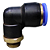 União Pneumático Cotovelo 90° 12mm x 1/4" Macho e Fêmea - Imagem 6