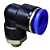 União Pneumático Cotovelo 90° 12mm x 1/8" Macho e Fêmea - Imagem 1