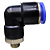 União Pneumático Cotovelo 90° 12mm x 1/8" Macho e Fêmea - Imagem 4