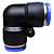 União Pneumático Cotovelo 90° 12mm x 12mm Fêmea para Conexão - Imagem 5