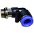 União Pneumático Cotovelo 90° 12mm x 3/8" Macho e Fêmea - Imagem 1