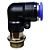 União Pneumático Cotovelo 90° 12mm x 3/8" Macho e Fêmea - Imagem 6
