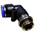 União Pneumático Cotovelo 90° 12mm x 3/8" Macho e Fêmea - Imagem 10