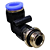 União Pneumático Cotovelo 90° 12mm x 3/8" Macho e Fêmea - Imagem 4