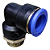 União Pneumático Cotovelo 90° 16mm x 1/2" Macho e Fêmea - Imagem 5