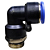 União Pneumático Cotovelo 90° 16mm x 1/2" Macho e Fêmea - Imagem 7