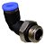 União Pneumático Cotovelo 90° 6mm x 1/4" Macho e Fêmea - Imagem 1