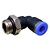 União Pneumático Cotovelo 90° 6mm x 1/4" Macho e Fêmea - Imagem 8