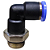 União Pneumático Cotovelo 90° 6mm x 1/4" Macho e Fêmea - Imagem 5