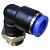 União Pneumático Cotovelo 90° 8mm x 1/4" Macho e Fêmea - Imagem 5