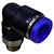 União Pneumático Cotovelo 90° 8mm x 1/8" Macho e Fêmea - Imagem 3