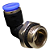 União Pneumático Cotovelo 90° 8mm x 3/8" Macho e Fêmea - Imagem 2