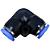 União Pneumático Cotovelo 90° 8mm x 8mm Fêmea para Conexão - Imagem 7