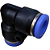 União Pneumático Cotovelo 90° 8mm x 8mm Fêmea para Conexão - Imagem 8