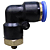 União Pneumático Cotovelo 90° 8mm x M5 para Conexões - Imagem 4