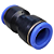 União Emenda Pneumática Reta 16mm X 16mm Para Conexão - Imagem 1