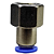 União Reta Pneumática Fêmea 6mm X 1/4" Para Conexão - Imagem 8