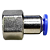 União Reta Pneumática Fêmea 6mm X 1/4" Para Conexão - Imagem 4