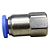 União Reta Pneumática Fêmea 8mm X 1/8" Para Conexão - Imagem 5
