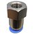 União Reta Pneumática Fêmea 12mm X 1/4" Para Conexão - Imagem 6