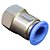 União Reta Pneumática Fêmea 12mm X 1/4" Para Conexão - Imagem 1