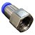 União Reta Pneumática Fêmea 8mm X 1/4" Para Conexão - Imagem 4