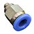 União Reta Pneumática Pu Macho 6mm X M5 Para Conexão - Imagem 1