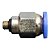 União Reta Pneumática Pu Macho 6mm X M5 Para Conexão - Imagem 4