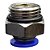 União Reta Pneumática Pu Macho 10mm X 1/2" Para Conexão - Imagem 4
