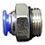 União Reta Pneumática Pu Macho 10mm X 1/2" Para Conexão - Imagem 6