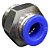 União Reta Pneumática Pu Macho 10mm X 1/2" Para Conexão - Imagem 5