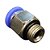 União Reta Pneumática Pu Macho 10mm X 1/4" Para Conexão - Imagem 6