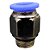 União Reta Pneumática Pu Macho 10mm X 1/4" Para Conexão - Imagem 1