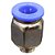 União Reta Pneumática Pu Macho 10mm X 1/8" Para Conexão - Imagem 4