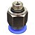 União Reta Pneumática Pu Macho 10mm X 1/8" Para Conexão - Imagem 8
