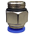 União Reta Pneumática Pu Macho 10mm X 3/8" Para Conexão - Imagem 4