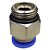 União Reta Pneumática Pu Macho 10mm X 3/8" Para Conexão - Imagem 8