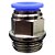 União Reta Pneumática Pu Macho 12mm X 1/2" Para Conexão - Imagem 1