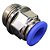 União Reta Pneumática Pu Macho 12mm X 1/2" Para Conexão - Imagem 5