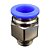 União Reta Pneumática Pu Macho 12mm X 1/4" Para Conexão - Imagem 5