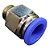 União Reta Pneumática Pu Macho 12mm X 1/4" Para Conexão - Imagem 4