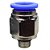 União Reta Pneumática Pu Macho 12mm X 1/8" Para Conexão - Imagem 4