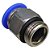 União Reta Pneumática Pu Macho 12mm X 3/8" Para Conexão - Imagem 7