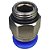 União Reta Pneumática Pu Macho 12mm X 3/8" Para Conexão - Imagem 4