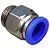 União Reta Pneumática Pu Macho 12mm X 3/8" Para Conexão - Imagem 5