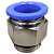 União Reta Pneumática Pu Macho 16mm X 1/2" Para Conexão - Imagem 8