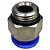 União Reta Pneumática Pu Macho 16mm X 1/2" Para Conexão - Imagem 9