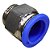 União Reta Pneumática Pu Macho 16mm X 1/2" Para Conexão - Imagem 4