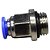 União Reta Pneumática Pu Macho 6mm X 1/4" Para Conexão - Imagem 4